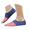 thumbnail image 1 of lnmuld Men Women USA Flag Water Shoes Non Aqua Socks for Pool Surf Yoga Color:Blue,Size:36, 1 of 9