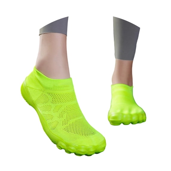 lnmuld Men Women Water Shoes Breathable Mesh Aqua Socks for Beach Pool Color:Green,Size:10