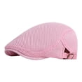 thumbnail image 1 of lnmuld Mens Breathable Mesh Ivy Cap Adjustable Solid Flat Newsboy Cabbie Gatsby Driving Hat Lightweight Outdoor Casual Golf Fishing Cap Size:One Size, 1 of 4