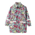thumbnail image 1 of lnmuld Raincoats for Kids Stylish Girls Hooded Raincoat with Playful Cartoon Print Durable Windproof Rain Dungarees and Trench Coat Design for Outdoor Weather Size:10-11 Years, 1 of 8