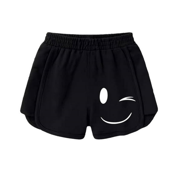 lnmuld Shorts for Girls Elastic Waist Casual Athletic Play Shorts for Toddler Kids Daily Outdoor Comfortable Summer Wear Size:7-8 Years