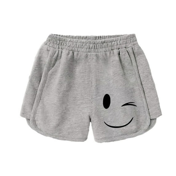 lnmuld Shorts for Girls Elastic Waist Casual Athletic Play Shorts for Toddler Kids Daily Outdoor Comfortable Summer Wear Size:7-8 Years