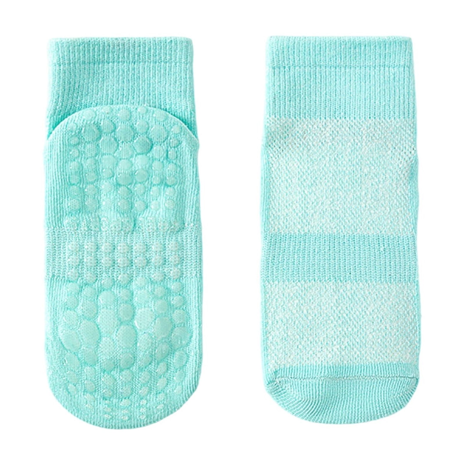 lnmuld Solid Ankle Socks Full Sole Nonâ Rubber Dot Grips Soft Ribbed ...