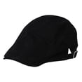 thumbnail image 1 of lnmuld Solid Cotton Flat Cap Adjustable Ivy Newsboy Driving Cap for Men Size:One Size, 1 of 1