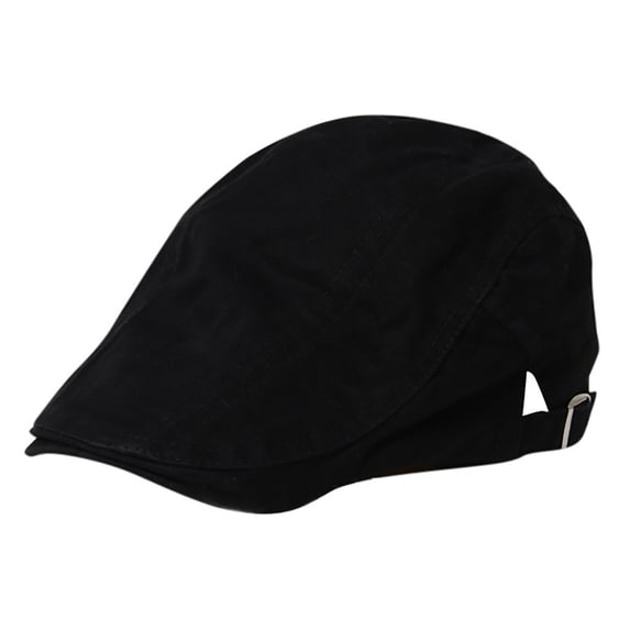 lnmuld Solid Cotton Flat Cap Adjustable Ivy Newsboy Driving Cap for Men Size:One Size