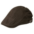 thumbnail image 1 of lnmuld Solid Cotton Flat Cap Adjustable Ivy Newsboy Driving Cap for Men Size:One Size, 1 of 1