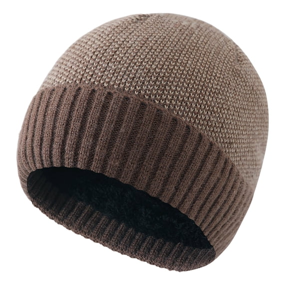 lnmuld Solid Ribbed Knit Beanie Skull Cap Winter Hat for Men Women Size:One Size