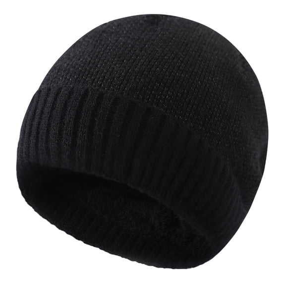 lnmuld Solid Ribbed Knit Beanie Skull Cap Winter Hat for Men Women Size:One Size