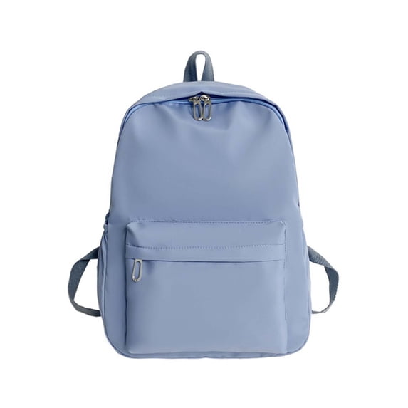 lnmuld Solid Simple Basic Nylon Backpack Unisex Student Large Capacity Middle High Elementary School Bookbag Back to School Supplies Size:One Size