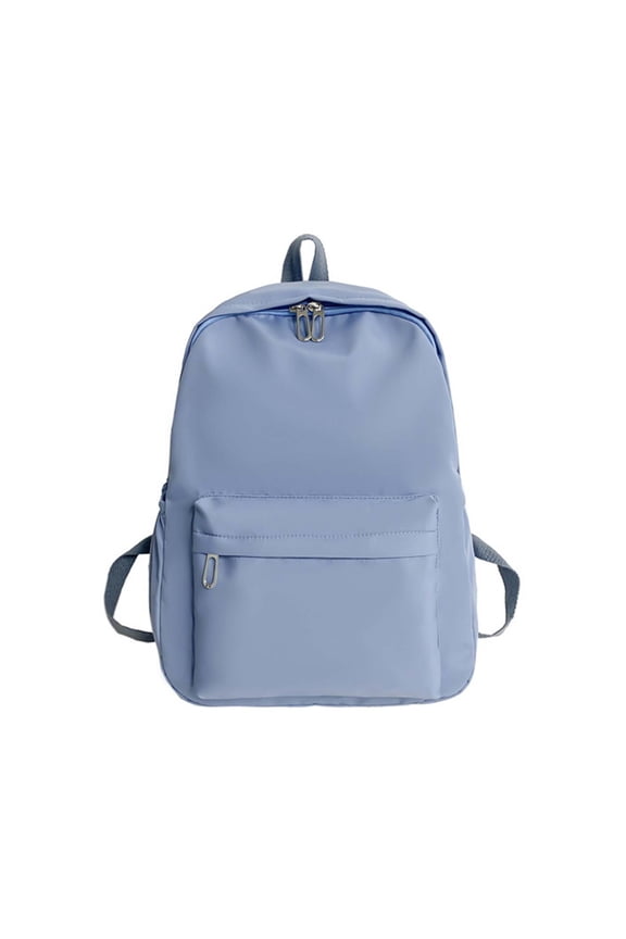 lnmuld Solid Simple Basic Nylon Backpack Unisex Student Large Capacity Middle High Elementary School Bookbag Back to School Supplies Size:One Size