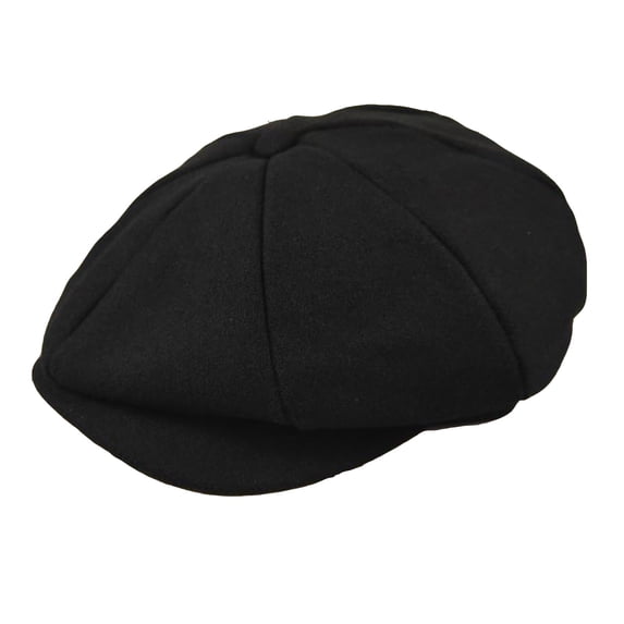 lnmuld Solid Wool Newsboy Cap Panel Baker Boy Hat for Men Size:XL