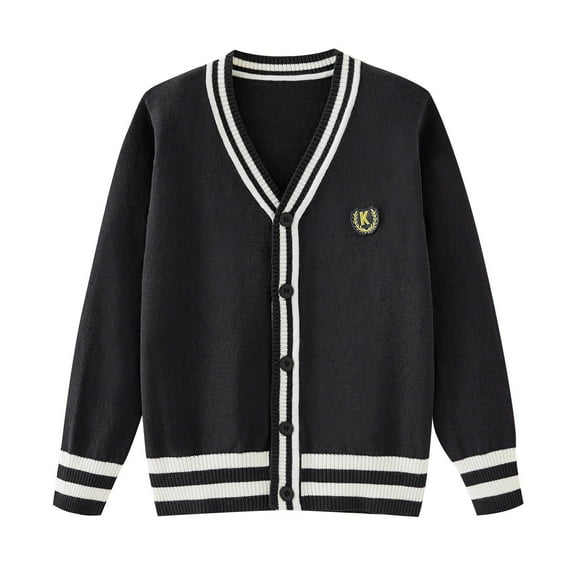 lnmuld Sweaters for Teens Girls Sweaters Soft Knit Cardigan Stylish V Neck Open Front Sweater for Kids Comfortable Casual Wear Lightweight Versatile Outfit Size:5-6 Years