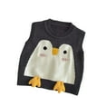 thumbnail image 1 of lnmuld Sweaters for Teens Winter Girls Knitted Vest Top Cute Penguin Print Round Neck Soft Warm Cardigan Sweater for and Kids Fashion Outerwear Size:6-7 Years, 1 of 7