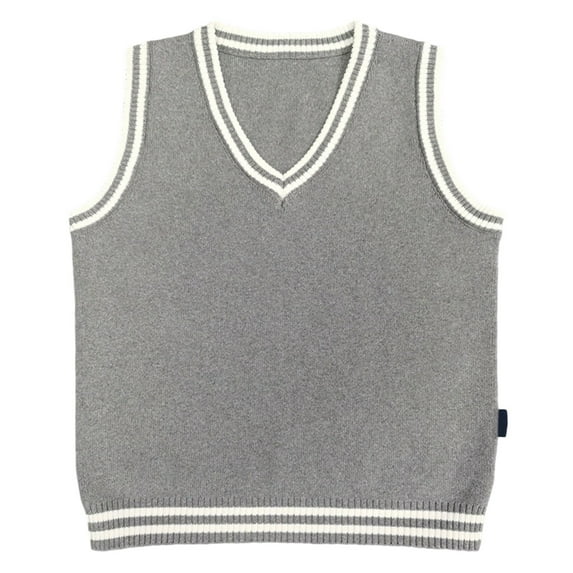 lnmuld Sweaters for Teens Boys Sweaters for Kids Preppy Style Knit School Vest Comfortable Casual Wear for Boys To Teen Size:10-11 Years