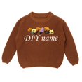 thumbnail image 1 of lnmuld Sweaters for Teens Children's Diy Embroidered Pure Knitted Sweaters Names Custom Made Sweaters Size:6-9 Months, 1 of 2