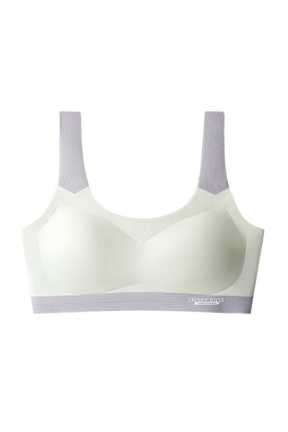 Teen Girls First Training Bra & Sports Bra Soft Support Solid Colors Size:11-14 Years