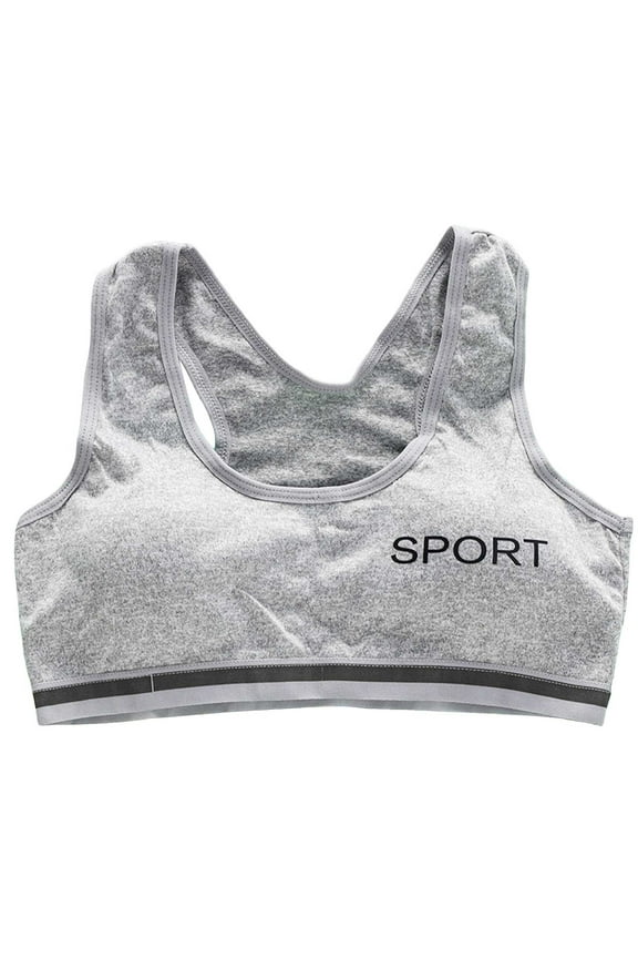 Teen Girls Seamless Lightweight Sports Bra Crop Top Training Camisole Size:10-14 Years