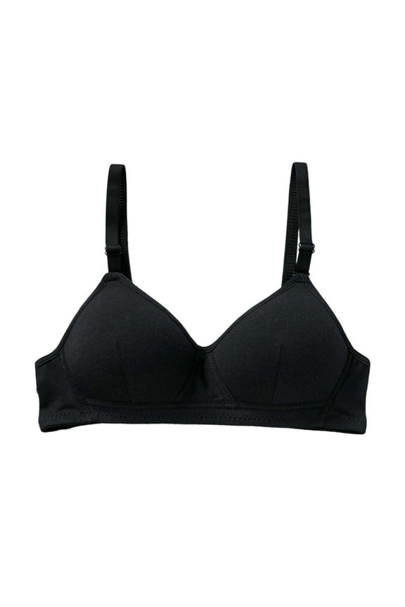 Teen Girls Wirefree Seamless Lightweight Soft Breathable Support Sports Bralette Everyday Wear Size:80