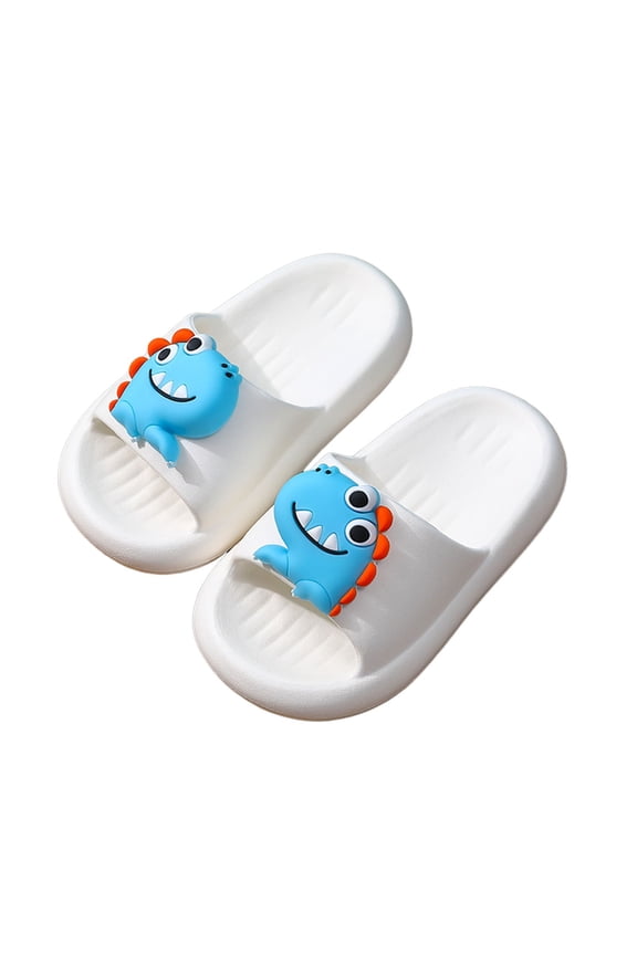 Toddler Boys Kids Summer Dinosaur Print Soft EVA Lightweight Indoor Outdoor Slippers Size:5.5-6 Years