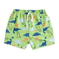 thumbnail image 1 of lnmuld Toddler Boys Printed Swim Trunks - Summer Beach Shorts Color:Yellow,Size:18-24 Months, 1 of 7