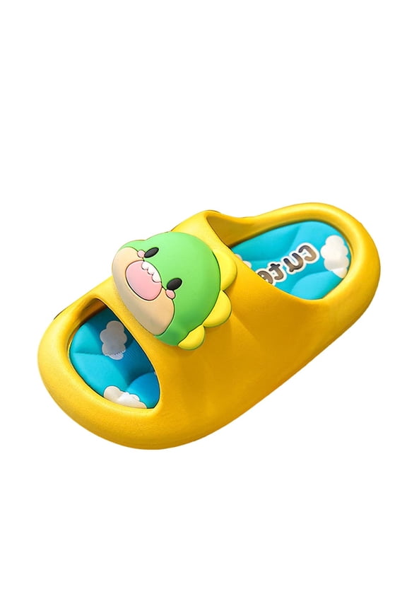 Toddler Girls Cartoon Animal Cloud Slides Beach Pool Shower Sandals Slippers Size:2.5-3 Years