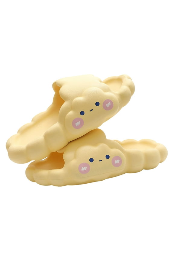 Toddler Girls Kids 3D Cloud Design Soft Lightweight Non- Sole Casual Indoor Outdoor Slides Sandals Size:10