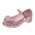 thumbnail image 1 of lnmuld Toddler Girls Soft-Sole Ballet Shoes with Embellishments, Comfortable & Durable for Everyday Wear Color:Pink,Size:12-12.5 Years, 1 of 6