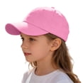 thumbnail image 1 of lnmuld Toddler Kids Baseball Cap Solid Blank Adjustable Summer Sun Hat Size:5-8 Years, 1 of 3
