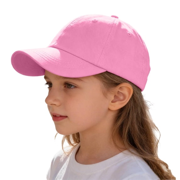 lnmuld Toddler Kids Baseball Cap Solid Blank Adjustable Summer Sun Hat Size:5-8 Years