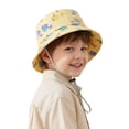 thumbnail image 1 of lnmuld Toddler UPF50+ Bucket Sun Hat, Adjustable Dinosaur Pattern Wide Brim Kids Outdoor Sun Hat for Camping Travel Size:3-7 Years, 1 of 4