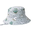 thumbnail image 1 of lnmuld Toddler UPF50+ Bucket Sun Hat, Adjustable Pattern Wide Brim Kids Beach Hat for Outdoor Swimming Size:2-3 Years, 1 of 9