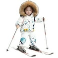 thumbnail image 1 of lnmuld Two Piece Boys Insulated Snowsuit Winter Thermal Outfit Windproof Outdoor Play Warm Gear for Toddlers and Children Size:3-4 Years, 1 of 5