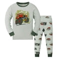 thumbnail image 1 of lnmuld Two Piece Cotton Pajamas Boys Girls Long Sleeve Pajama Set Soft Sleepwear Outfits Comfortable Loungewear for Toddler Children Size:6-7 Years, 1 of 3