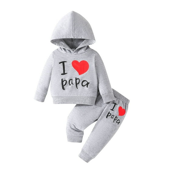 lnmuld Two Piece Outfits Toddler Girls Casual Outfit Set Long Sleeve Hooded Sweatshirt and Elastic Waist Pants for Daily Wear and Outdoor Solid Color Size:9-12 Months