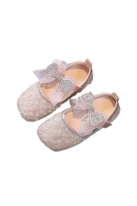 Winter Boots for Girls Performance Dance Shoes for Girls Sparkling Pearl Rhinestones Flexible Sole Lightweight Kids Footwear Ideal for Ballet Jazz Practice and Stage Performances