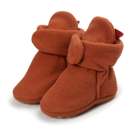 lnmuld Winter Boots for Girls Soft Booties for Girls and Boys with Non- Sole Design and Cozy Warm Winter Footwear Comfort