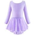 thumbnail image 1 of lnmuld Winter Dress Long Sleeve Ballet Skirted Leotards Dance Dresses Tutu Outfit for Ballerina Toddler Girls Size:4-5 Years, 1 of 6