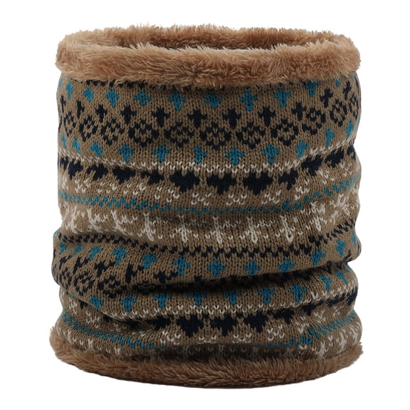 lnmuld Winter Thermal Neck Gaiter Lined Knit Tube Loop for Ski Snowboard Cold Weather Face Size:One Size