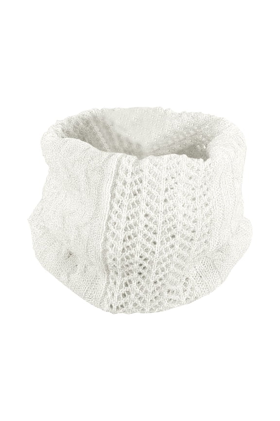 Winter Wool Neck Warmer Scarf Double Layer Knit Design for Men and Women Cold Weather Size:One Size