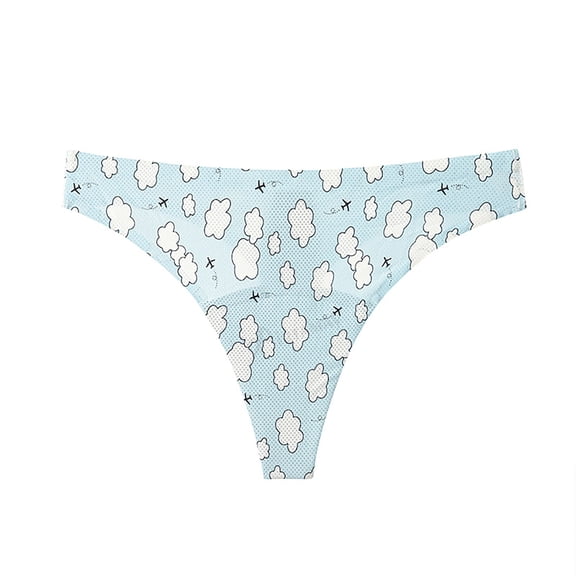 lnmuld Women's Solid Color Leak Proof Underwear Four Layer Breathable Thong for Yoga Exercise Size：M