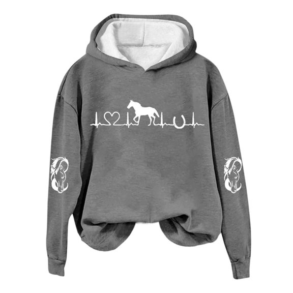 lnmuld Womens Blouses Maternity Hooded Sweatshirt Casual Pullover Top for Comfortable Soft Fabric Size:M