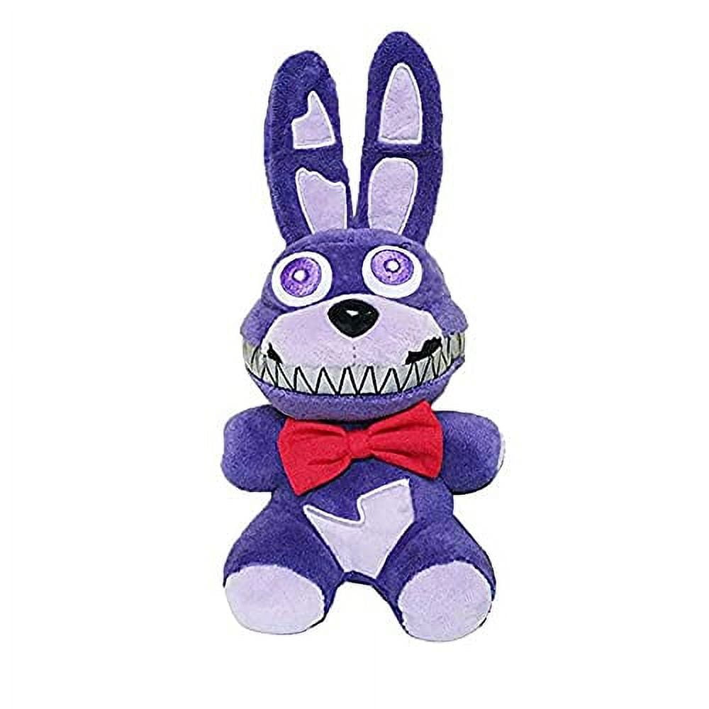 Milenzom Nightmare Bonnie Plush 8 Inch, 5 Nights at Freddy's Plush Toys,  FNAF plushies for Boy Girl Christmas Halloween Birthday Gift (Purple Bonnie