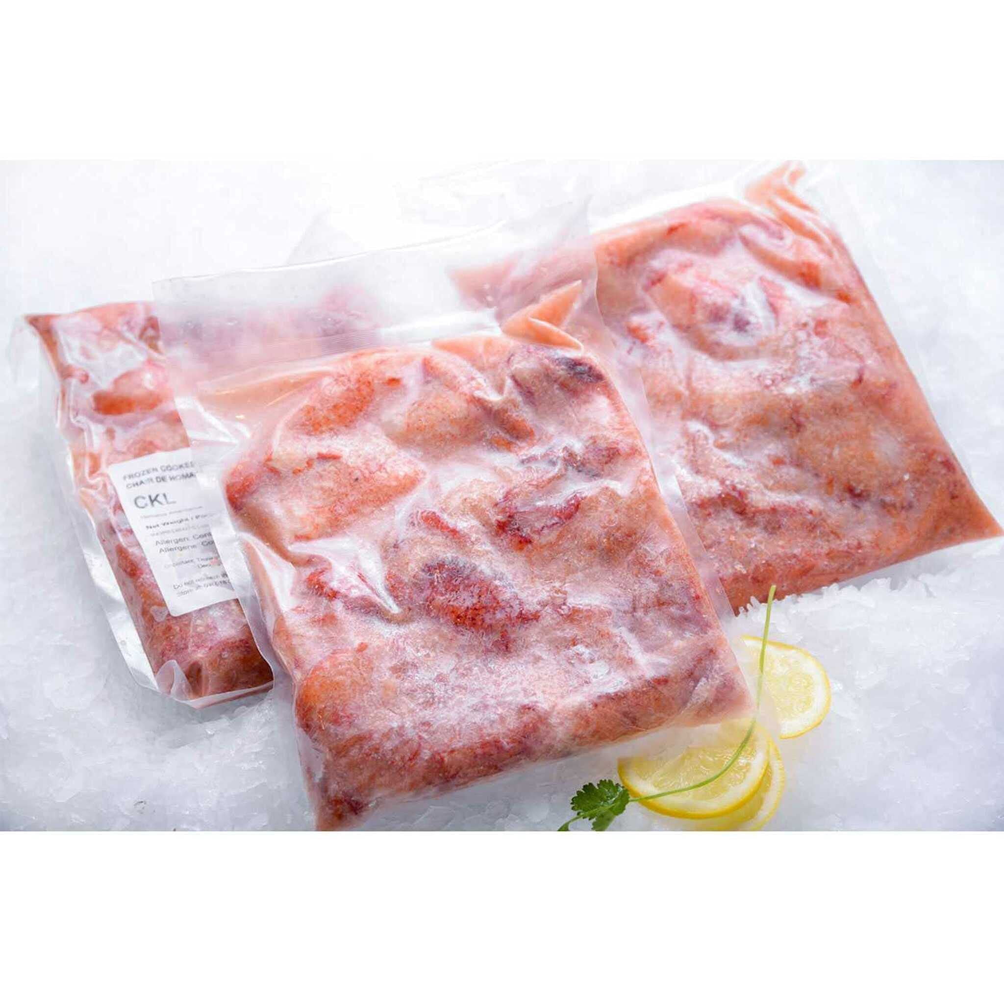 lobster claw and knuckle meat, cooked, product of canada, 2 LBS, frozen