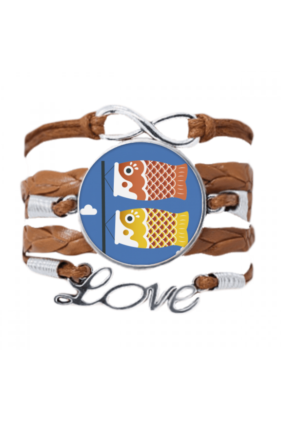 local japanese cultual fish flag bracelet love chain ornament wristband