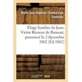 thumbnail image 1 of Loge Fun Bre De Jean-victor Ricoeur De Bamont, Prononc Le 2 D Cembre 1862, 1 of 1