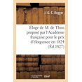 thumbnail image 1 of loge de M. de Thou propos pour le prix d'loquence en 1824, 1 of 1