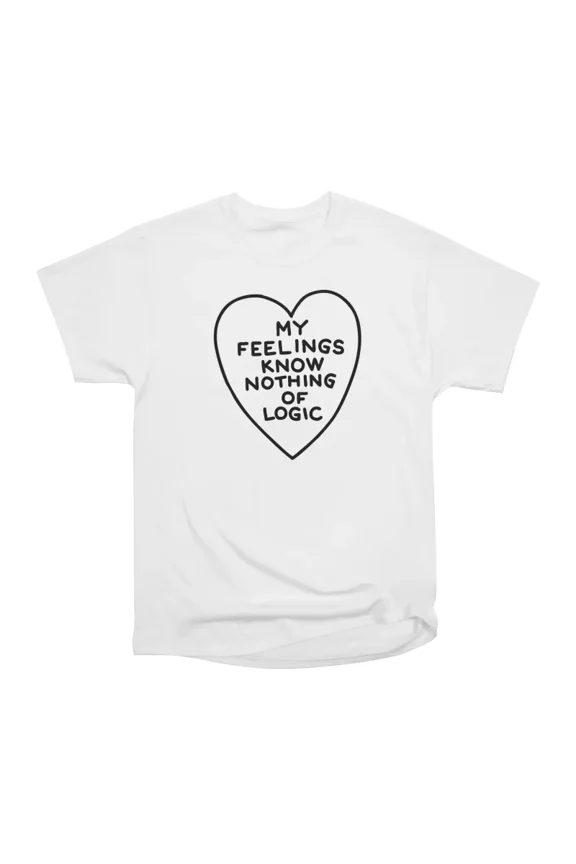 logic note white T-Shirt Tee Gift For Him Merch For Her Apparel For Friend