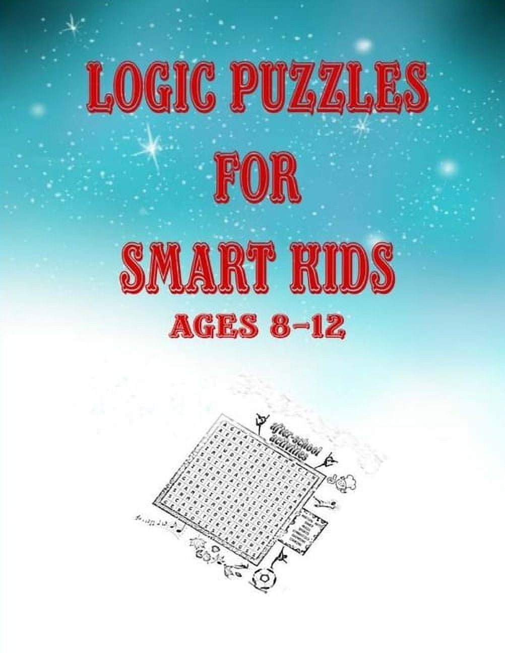 logic puzzles for SMART kids ages 8-12: Easy Large Print Educational Word  Search Puzzles with Fun Themes for Kids, Challenging Fun Brain Teasers and