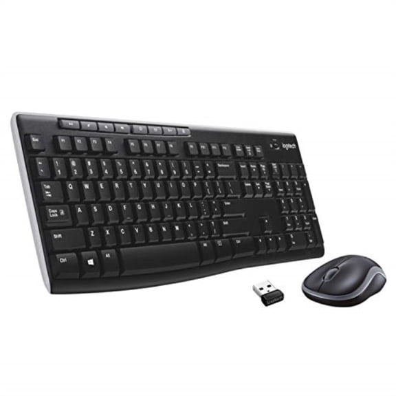 logitech wireless combo mk270 - keyboard and mouse set - 2.4 ghz - spanish