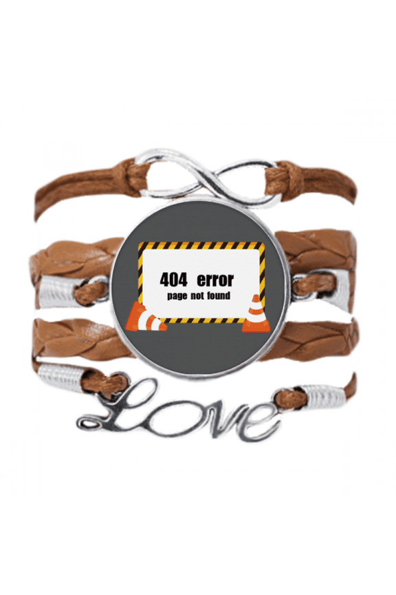 logo 404 error page not found bracelet chain ornament wristband